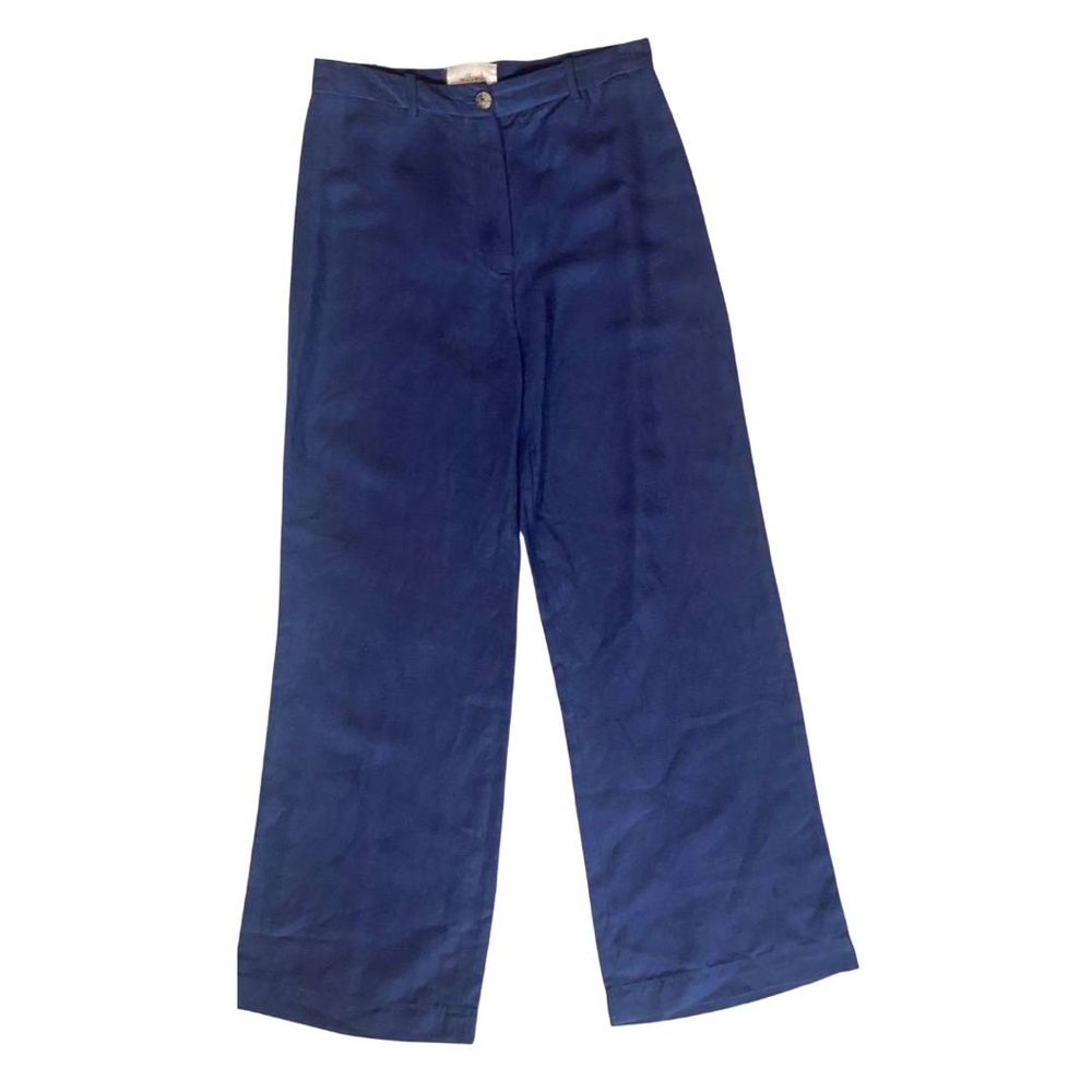 Aritzia Wilfred Lightweight High Waisted Crepe Pants Trousers Straight Wide Leg